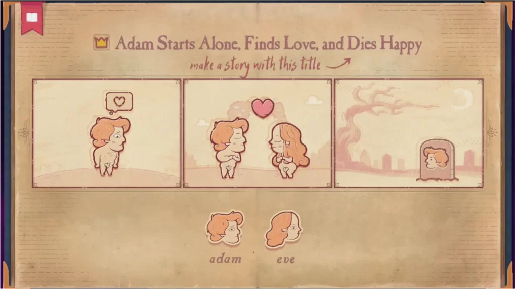 storyteller love - adam starts alone, finds love, and dies happy