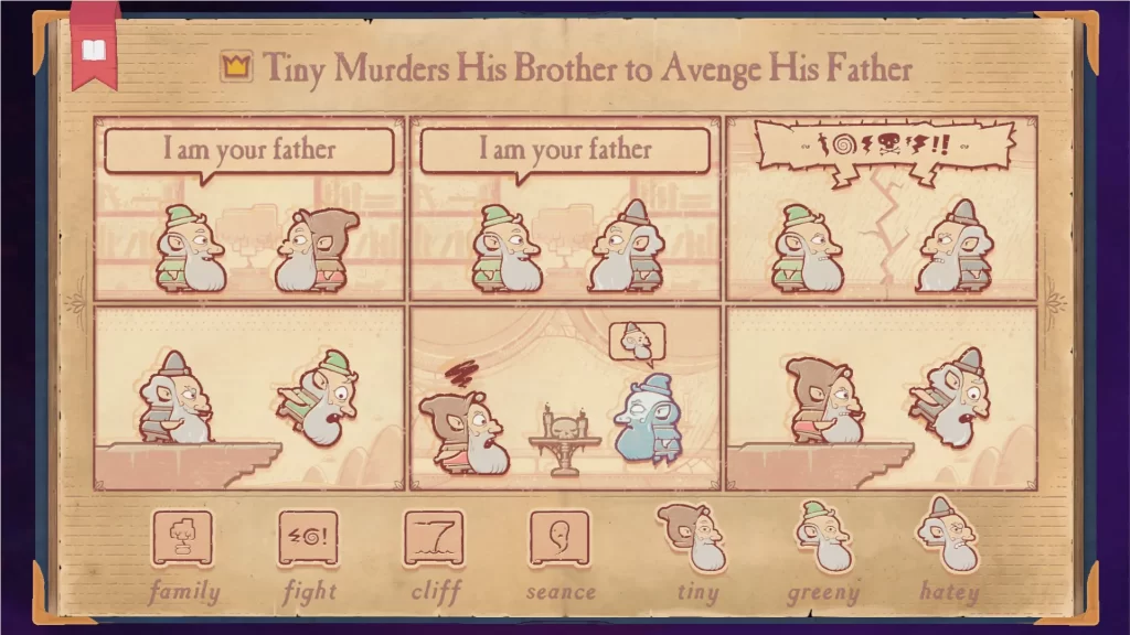 storyteller hamlet - tiny murders his brother to avenge his father